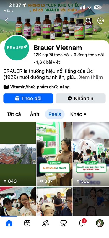 Fanpage Brauer Vietnam