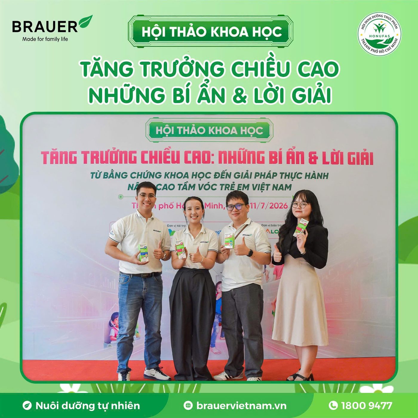 Hội thảo khoa học Tăng trưởng chiều cao: Những bí ẩn và lời giải, 11/7/2026